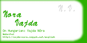 nora vajda business card